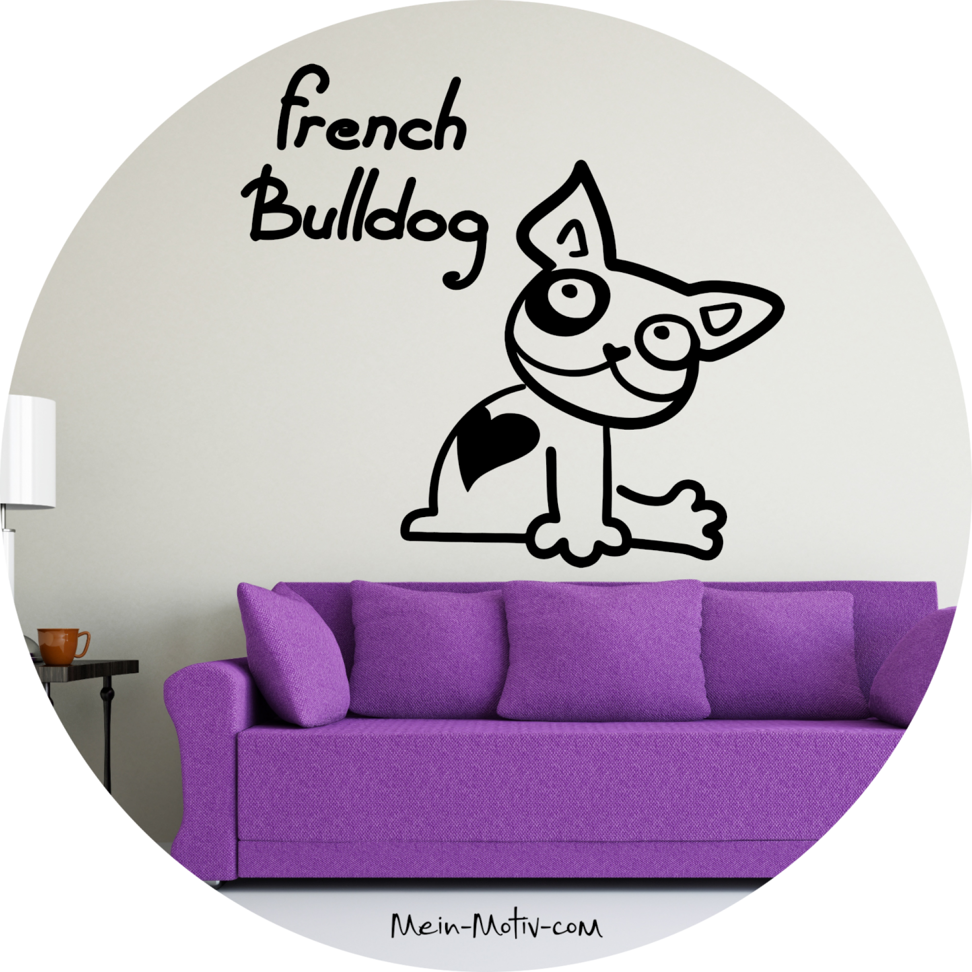 Wandtattoo 12041 French Bulldog